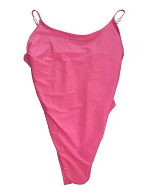 NWT Shade & Shore Pink Pearl Thong One Piece Swimsuit, Size XL